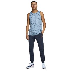 Jack & Jones 12165322 Düz Lacivert Regular Fit Erkek Eşofman Altı