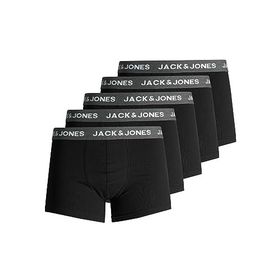 Jack & Jones 12165348 Liver Dark Grey Melange Açık Gri - Lacivert - Koyu Gri - Bordo - Yeşil 5'li Erkek Boxer