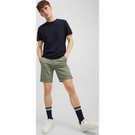 Jack & Jones 12165604 Erkek Regular Fit Haki Chino Şort