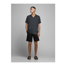 Jack & Jones 12165604 Siyah Herren JJi Bowie Solid Sa Erkek Şort