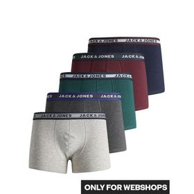 Jack & Jones 12167028 Karışık Erkek Renkli 5'li Boxer
