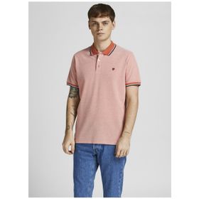 Jack & Jones 12169064_JPRBLUWIN POLO SS Düz Açık Turuncu Erkek Polo T-Shirt