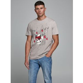 Jack & Jones 12180478 Jorskulljoy Tee Ss Crew Neck Xmas Erkek T-shirt