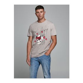 Jack & Jones 12180478 Jorskulljoy Tee Ss Crew Neck Xmas Erkek T-shirt