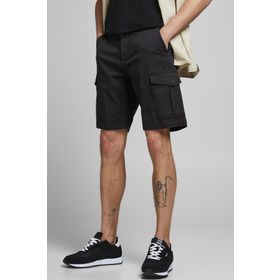Jack & Jones 12182555 Siyah Pants Studio Jpstjoe Pamuklu Kargo Erkek Şort