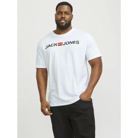Jack & Jones 12184987 Carp Logo Büyük Beden Erkek Tişört