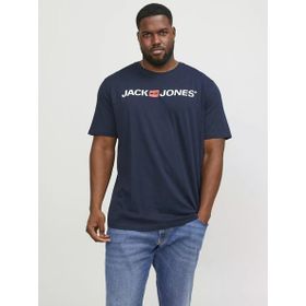 Jack & Jones 12184987 Carp Logo Büyük Beden Erkek Tişört