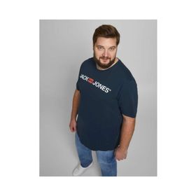 Jack & Jones 12184987 Lacivert Jack Jones Yazılı Erkek T-shirt