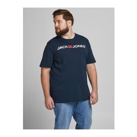 Jack & Jones 12184987 Lacivert Jack Jones Yazılı Erkek T-shirt