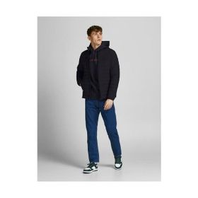 Jack & Jones 12211129 Siyah Jjerecycle Puffer Collar Erkek Mont