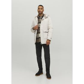 Jack & Jones 12211896 Jjetıko Parka Sn Bej Erkek Kapüşonlu Mont