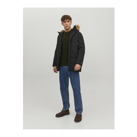 Jack & Jones 12211948 Erkek Kapüşonlu Kaban