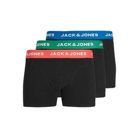 Jack & Jones 12213088 Siyah 3'lü Jacadam Trunks Erkek Boxer