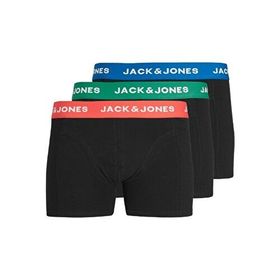 Jack & Jones 12213088 Siyah 3'lü Jacadam Trunks Erkek Boxer