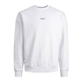 Jack & Jones 12213688 Beyaz Jprblakam Erkek Sweatshirt