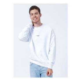 Jack & Jones 12213688 Beyaz Jprblakam Erkek Sweatshirt