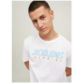 Jack & Jones 12213761 Beyaz Erkek T-Shirt