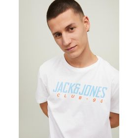 Jack & Jones 12213761 Beyaz Erkek T-Shirt