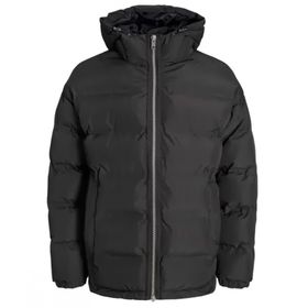 Jack & Jones 12215443 Siyah Jorgene Puffer Jacket Blk Erkek Günlük Mont