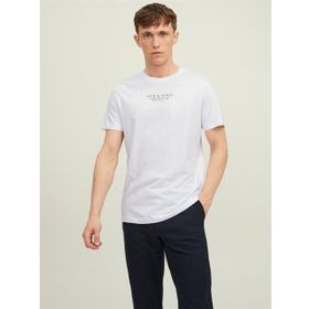 Jack & Jones 12217167 Jprbluarchie SS TEE Crew Neck Noos Bisiklet Yaka Düz Beyaz Erkek T-shirt