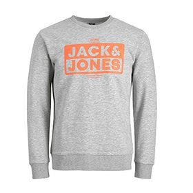 Jack & Jones 12219815 Jcokım Light Grey Melange Gri Erkek Sweatshirt