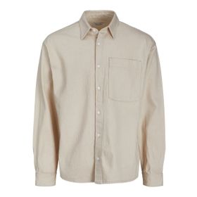 Jack & Jones 12224331 Ekru Erkek Gömlek