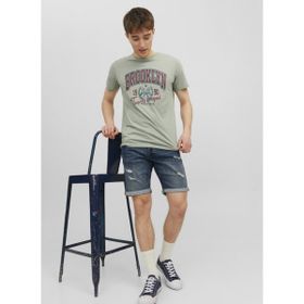 Jack & Jones 12224972_JJIRICK JJORIGINAL SHORTS Slim Fit Mavi Erkek Denim Şort