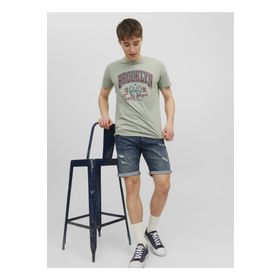 Jack & Jones 12224972_JJIRICK JJORIGINAL SHORTS Slim Fit Mavi Erkek Denim Şort