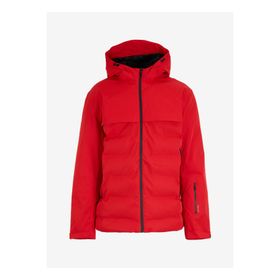 Jack & Jones 12225287 Kırmızı Rüzgar ve Su Geçirmez Isı Yalıtımlı Kapüşonlu Şişme Erkek Mont