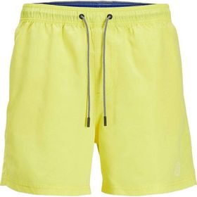 Jack & Jones 12225961 Sarı Erkek Jpstfıjı Logo Detaylı Deniz Şortu