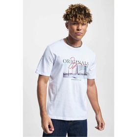 Jack & Jones 12228257 Beyaz Erkek T-Shirt