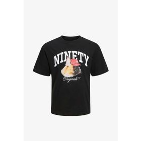 Jack & Jones 12229290-Black Jordenım Dog Tee Ss Crew Neck Siyah Erkek T-shirt