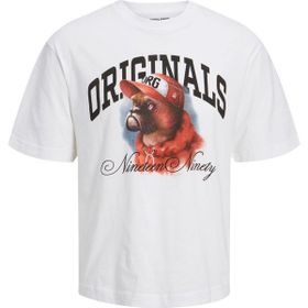 Jack & Jones 12229290-Brigh Jordenım Dog Tee Ss Crew Neck Beyaz Erkek T-shirt