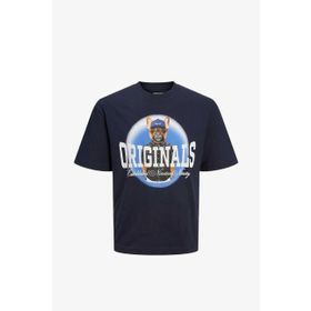 Jack & Jones 12229290-Navy Jordenım Dog Tee Ss Crew Neck Lacivert Erkek T-shirt