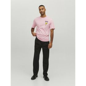 Jack & Jones 12232251 Pembe Erkek T-shirt