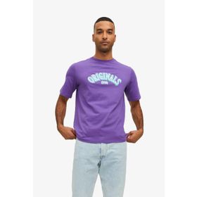 Jack & Jones 12232256-Deep Joreuphorı Tee Ss Crew Neck Tg Mor Erkek T-shirt