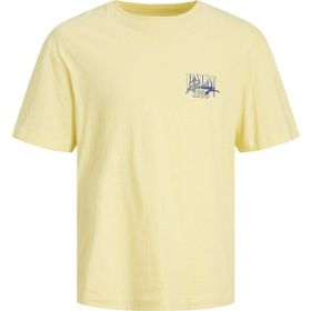 Jack & Jones 12234270-Frenc Jorpalma Back Tee Ss Crew Neck Beyaz Erkek T-shirt