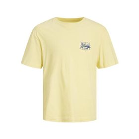 Jack & Jones 12234270-Frenc Jorpalma Back Tee Ss Crew Neck Beyaz Erkek T-shirt
