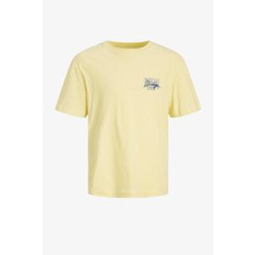 Jack & Jones 12234270-Frenc Jorpalma Back Tee Ss Crew Neck Beyaz Erkek T-shirt
