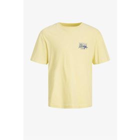 Jack & Jones 12234270-Frenc Jorpalma Back Tee Ss Crew Neck Beyaz Erkek T-shirt