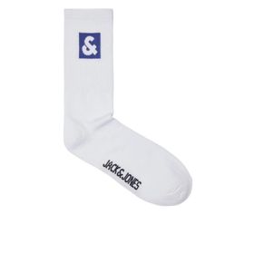 Jack & Jones 12234438 Jacli Logo Tennis Beyaz Erkek Çorap