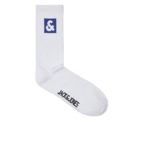 Jack & Jones 12234438 Jacli Logo Tennis Beyaz Erkek Çorap