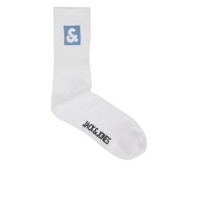 Jack & Jones 12234438 Jacli Logo Tennis Beyaz Erkek Çorap
