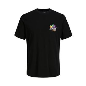 Jack & Jones 12235304 Jorcabana Graphic Tee SS Crew Neck LN Siyah Erkek T-Shirt