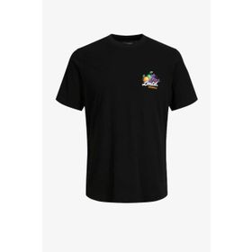 Jack & Jones 12235304 Jorcabana Graphic Tee SS Crew Neck LN Siyah Erkek T-Shirt