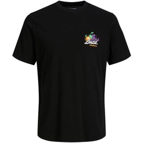 Jack & Jones 12235304 Jorcabana Graphic Tee SS Crew Neck LN Siyah Erkek T-Shirt