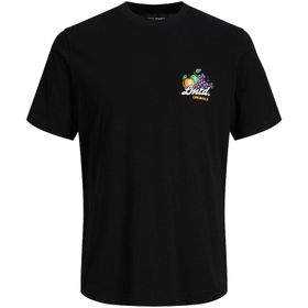 Jack & Jones 12235304 Jorcabana Graphic Tee SS Crew Neck LN Siyah Erkek T-Shirt
