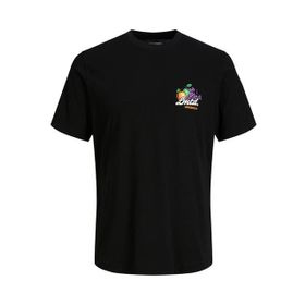 Jack & Jones 12235304 Jorcabana Graphic Tee SS Crew Neck LN Siyah Erkek T-Shirt
