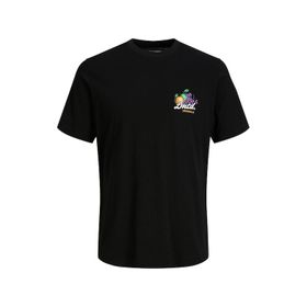 Jack & Jones 12235304 Jorcabana Graphic Tee SS Crew Neck LN Siyah Erkek T-Shirt
