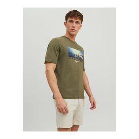 Jack & Jones 12235522 Jorsplash Photo Tee Ss Crew Neck Beyaz Erkek T-shirt